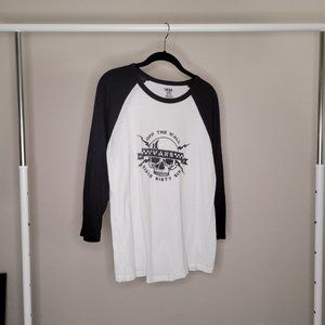 Vans Baseball Shirt Skull Boys XL